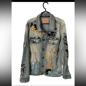 Mens Smoke Rose Jean Jacket